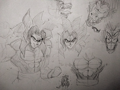 Goku ssj4 sketch dragon ball goku goku ssj4