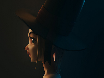 3D character illustration 3d animation blender characters girl illustration maya ollimania