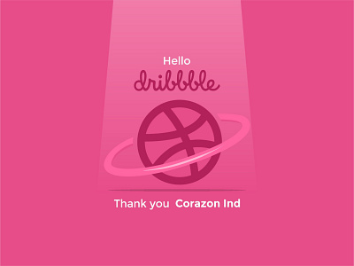 Hello Dribbble! design firstshot logo