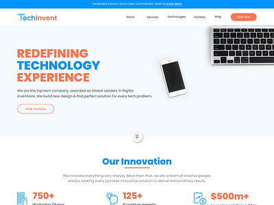 Tech Company Website design ui ui ux uidesign uiux uiux design uiuxdesign webdesign