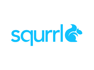 Squrrl logo and text logo typography