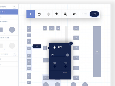 Configure Restaurant Floor Plan