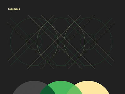 BLDR Poster – regulr branding circle design green logo minimal poster retro text yellow