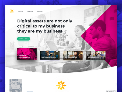Website — Digital ReLab blue branding desktop digital assets hero landing page marketing pink ui ux