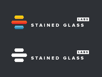 Stained Glass Labs black and white blue color comments entrepreneurs feedback glass google google glasses labs logo red uppercase vc wearableworld yellow