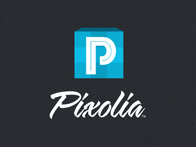 Pixolia 3d blue pixelated clean freebies ideas intro logo pixels pixolia
