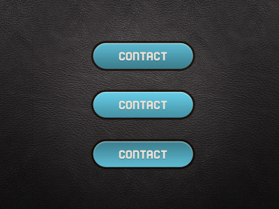 Contact Button blue button clean contact element free gradient leather teal ui