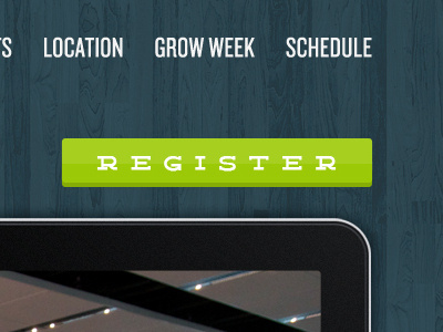 Register Button apple aqua blue button clean conference green ipad knockout mac register responsive slab tall teal texture wide wood
