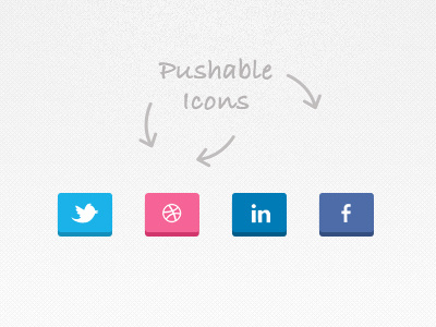 Pushable Icons