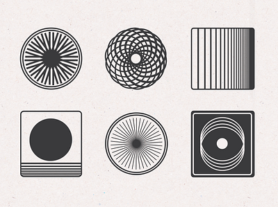 Geometric Logos abstract branding design flat graphic illustration illustrator logo minimal vector