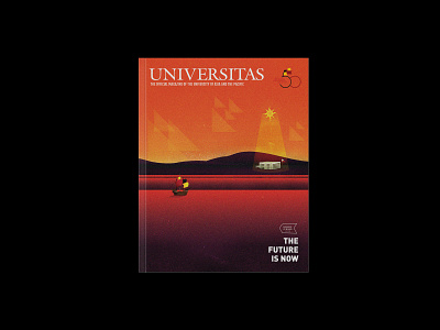 Universitas, October 2018 (Magazine Cover) book cover design illustration magazine illustration seas swiss typography uap university