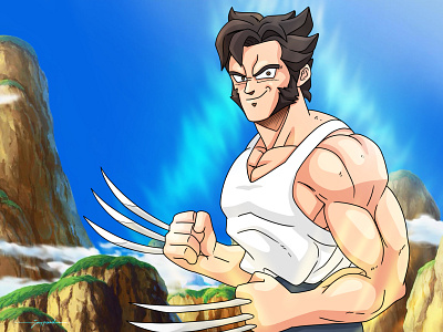 SON LOGAN cartoon character design digital art digital drawing digital illustration digital illustrations dragonball dragonballz drawing illustration illustration art x men xmen