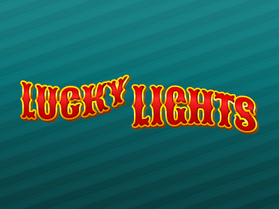 Lucky Lights Logo casino game logo type typography vector