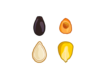 Seeds app game icon illustration vector