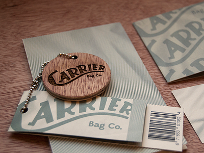 Carrier Bag Co. branding campaign collateral laser etch packaging print