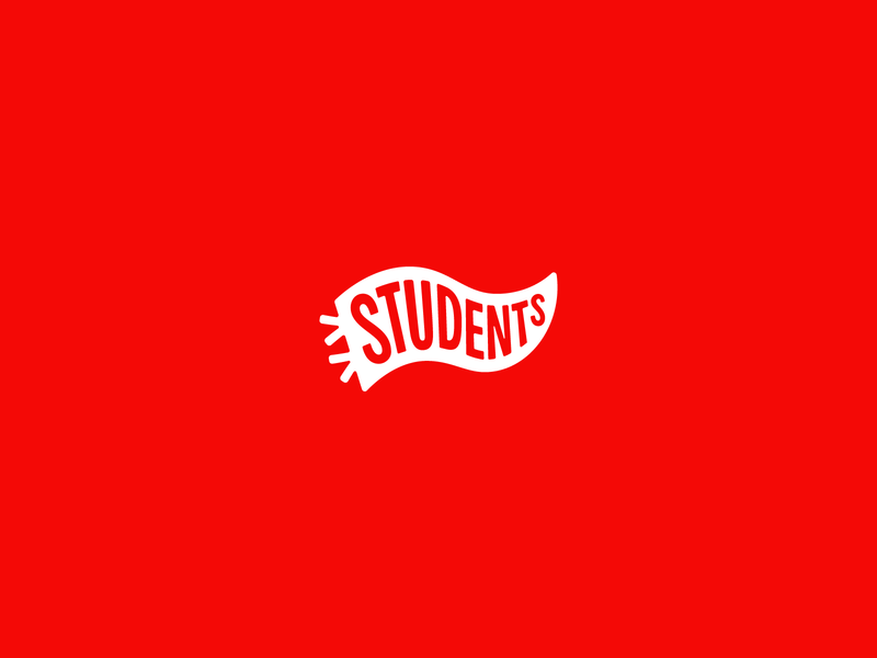 CP Students church church identity flag highschool identity logo pennant red students students brand youth