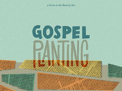 Gospel Planting bible gospel hand lettering lettering plant scripture sermon sermon series