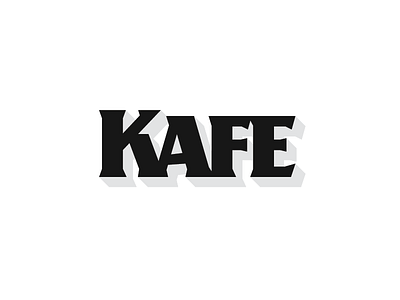 Kafe bold lettering letters serif type typography
