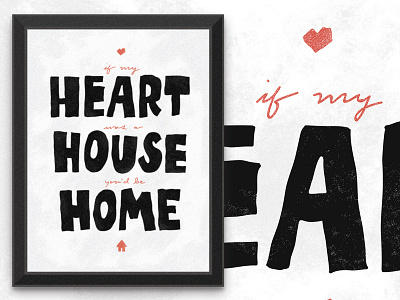 HEART | HOUSE | HOME hand lettering heart home house lettering letters owl city