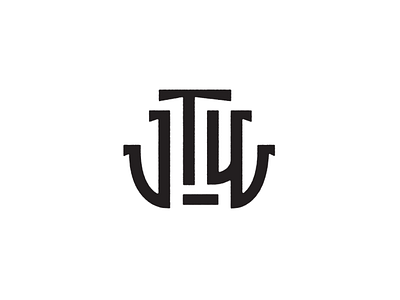 JTW Monogram church church monogram letters logo logomark monogram