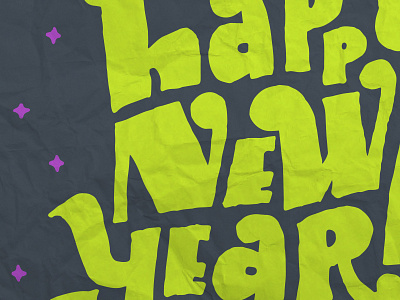 Happy New Year! hand lettering happy new year kooky lettering letters new new years