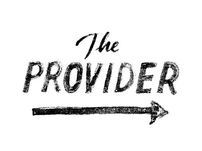 The Provider analog letters brush brush lettering hand lettering lettering letters sans serif