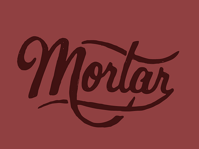 Mortar custom lettering custom script lettering letters mortar script