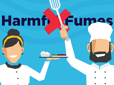 *Flashy New Webbbsite* beard chef cook fumes illustration waiter web