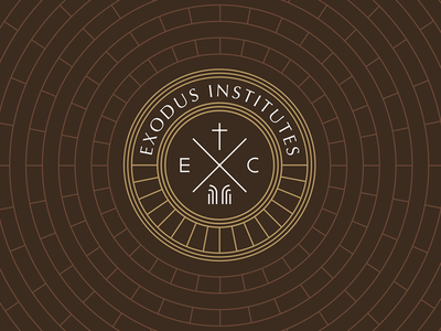 Exodus Institutes - Final bible church logo exodus exodus church institute logo logo seal seal theology