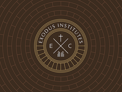 Exodus Institutes - Final bible church logo exodus exodus church institute logo logo seal seal theology