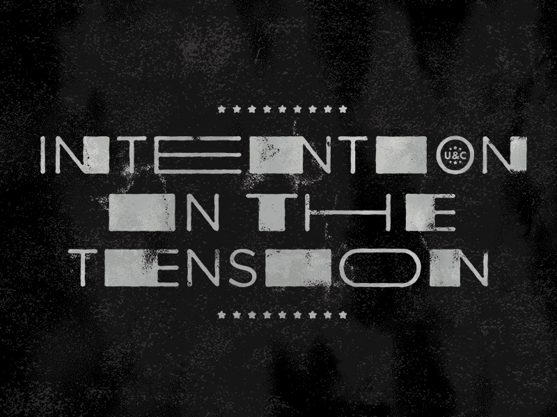 IITT custom lettering intention in the tension lettering tension tshirt type treatment