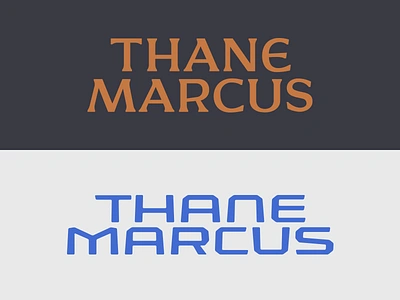 Thane Marcus 01 crit critique custom lettering custom type lettering logotype nameplate personal brand type wordmark