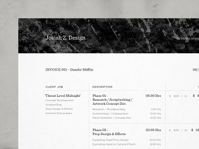 Innnvoice documentation invoice texture the office type pairing