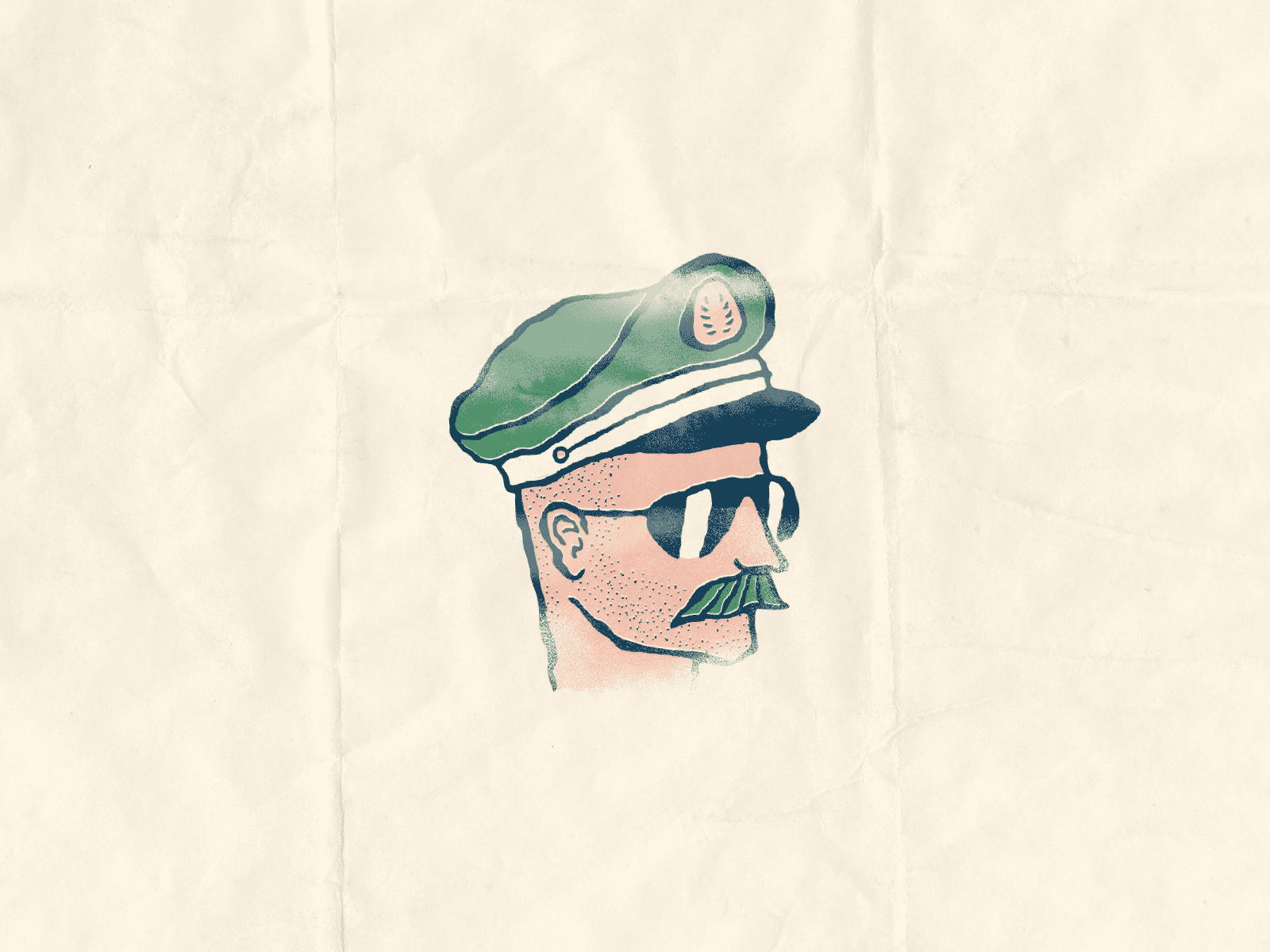 Face face hat mustache police portrait sunglasses