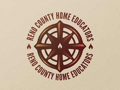 Reno County Home Educators brand identity compass direction family flame highlight homeschool hutchinson kansas logo