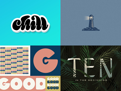 Top 4 Shots on Dribbble - 2018 chill custom type dribbble four lettering thank you top top 4 year in review