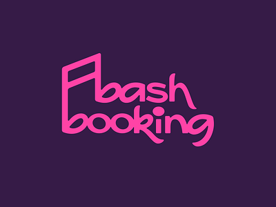 Bbooking booking brand identity custom type entertainment live music music musical notes pink wordmark