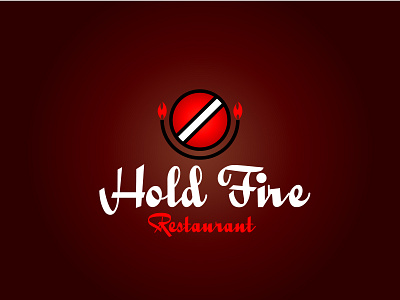 Hold Fire Restaurant - Logo branding design illustration logo