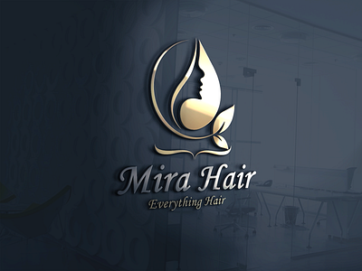 Mira Hair art brand branding branding design code design design app fashion fresh hire illustration latest logo minimal new ui ux vector website