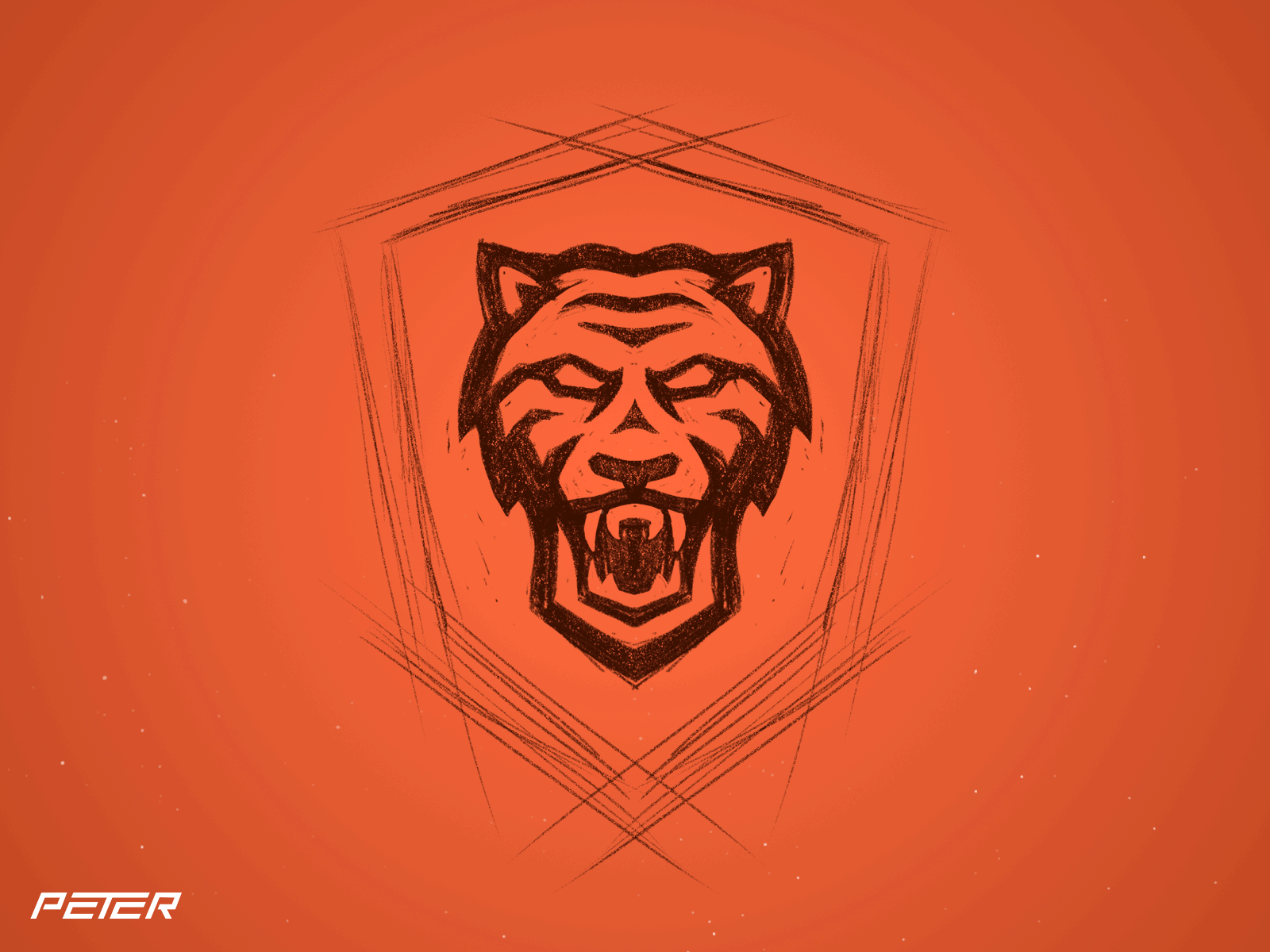 tiger mascot logo design illustration illustrator mascot logo mascotlogo orange tiger tiger logo