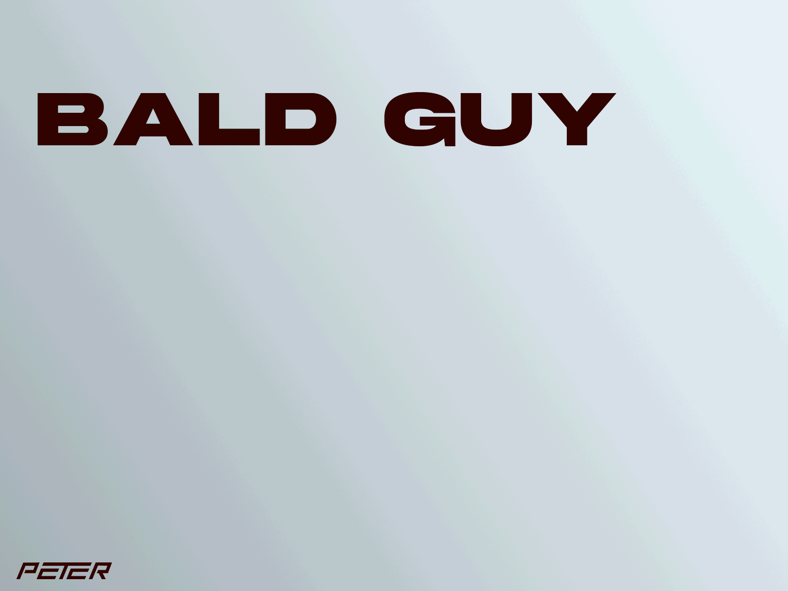 Bald guy process GIF bald design illustration illustrator mascot logo mascotlogo