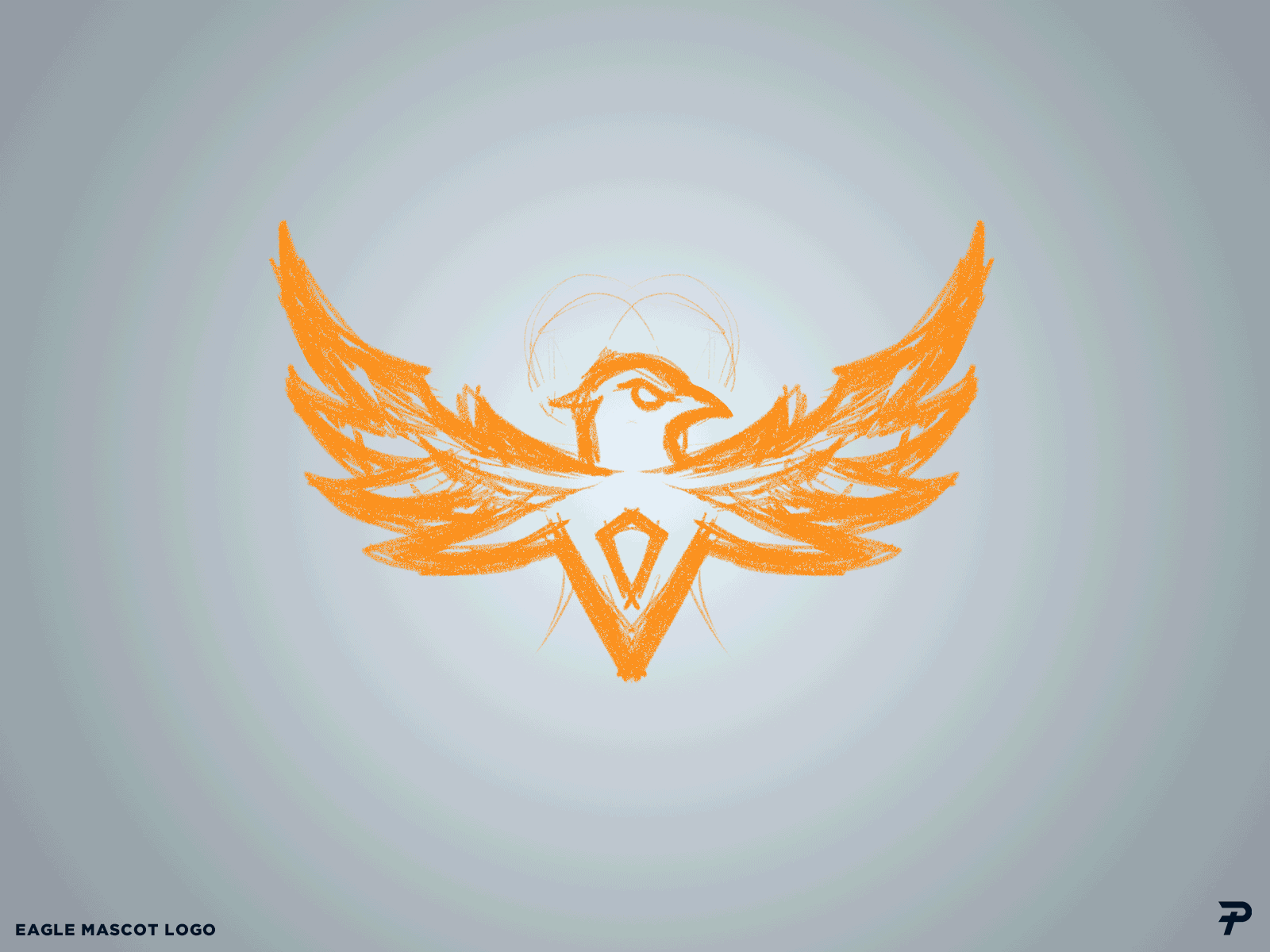 Eagle Gif blue design eagle eagle logo gemstone mascotlogo