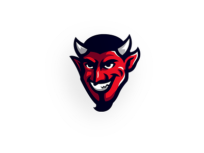 Demon mascot logo demon designs illustration logo mascotlogo red vector