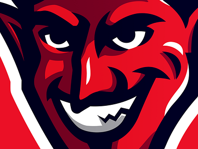 Demon mascot logo demon illustration mascotlogo mascotlogos red