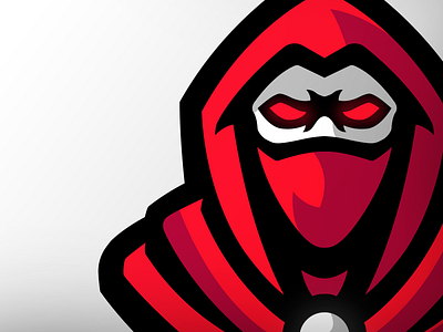 Masked Ninja illustration logo mascotlogo masked ninja