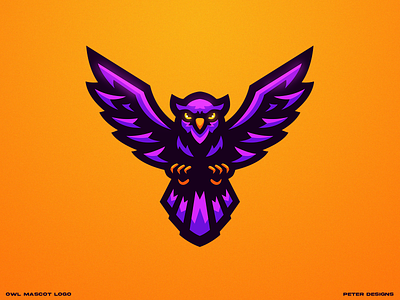 Owl mascot logo illustration mascot logo owl owl logo