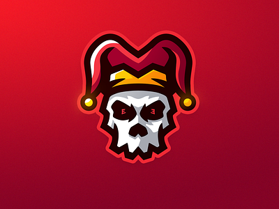 JesterHat Skull jesterhat mascot mascotlogo skull skull logo
