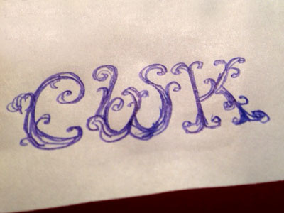 CWK doodles typography