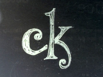 CK Monogram typography