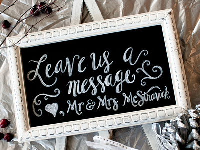 Wedding Chalkboard-Guest Book chalkboards typography wedding